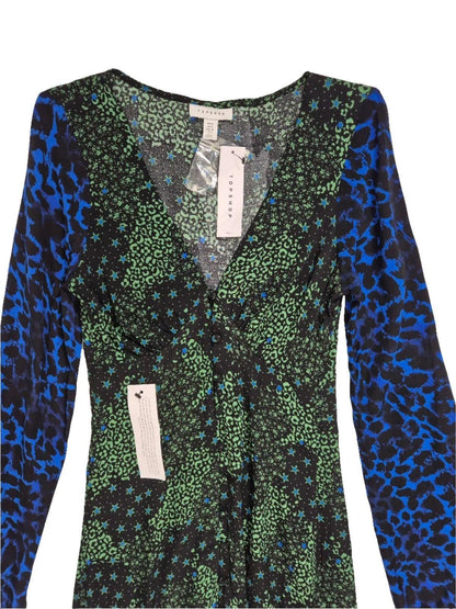 TOPSHOP Naiste roheline pikk kleit