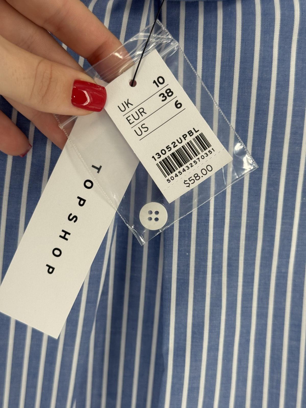 TOPSHOP Naiste triibuline pikk pluus